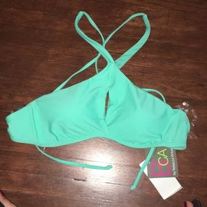 Becca mint green bathing suit top